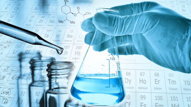 Laboratorio de química Biotecnología Ciencia Químico Científico Matraz