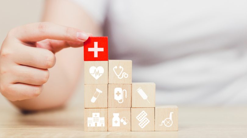 Bloques de cobertura de beneficios de seguro médico