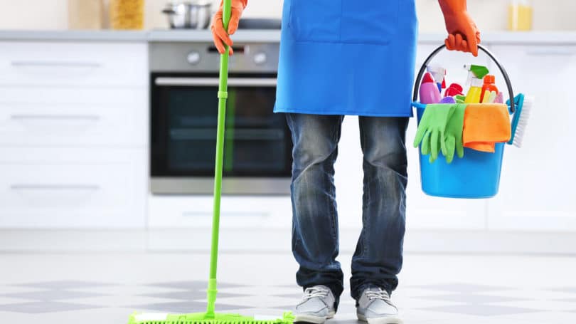 Hogar Servicio de limpieza Fregona Suministros Guantes Balde Cocina