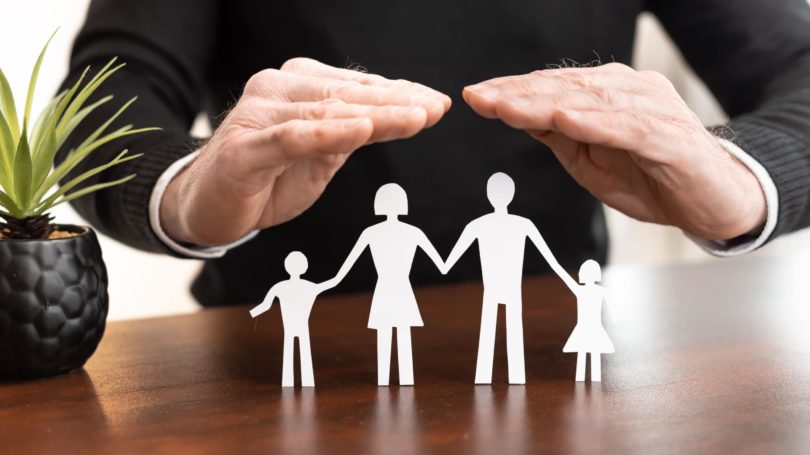 Cobertura de seguro para la familia
