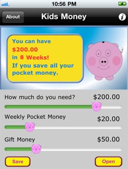 aplicación de dinero para niños