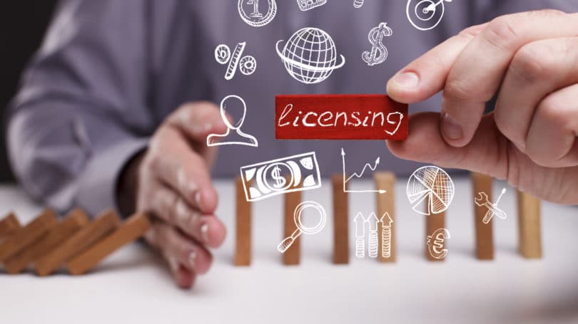 Licencias Domino Scketch dibujos icono