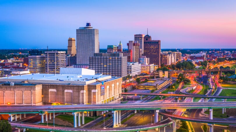 Centro de Memphis, Tennessee
