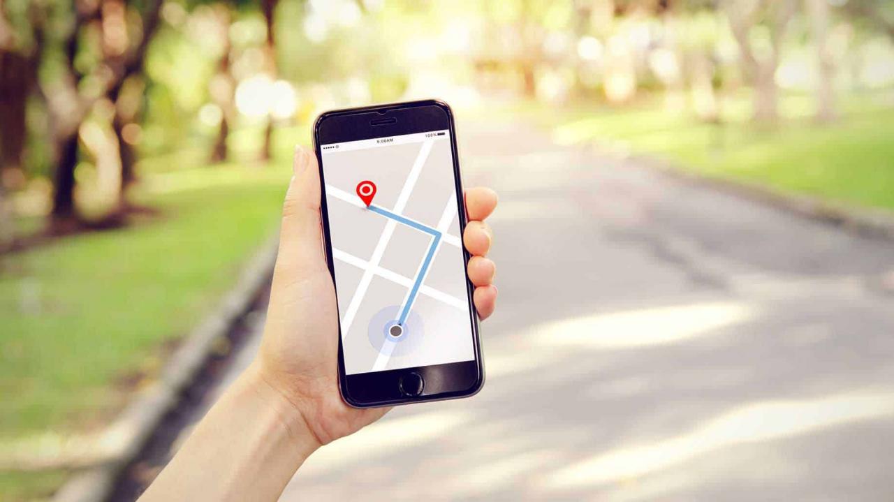 aplicación de mapa móvil