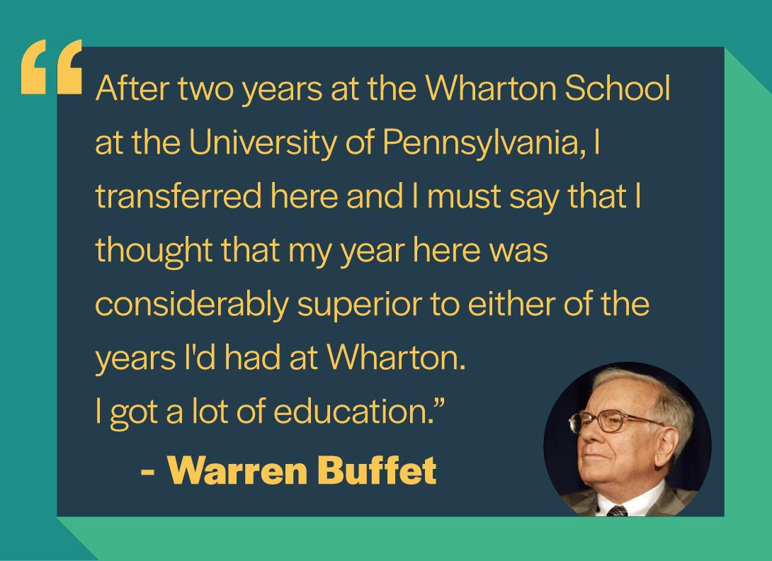 Cita de Warren Buffett College