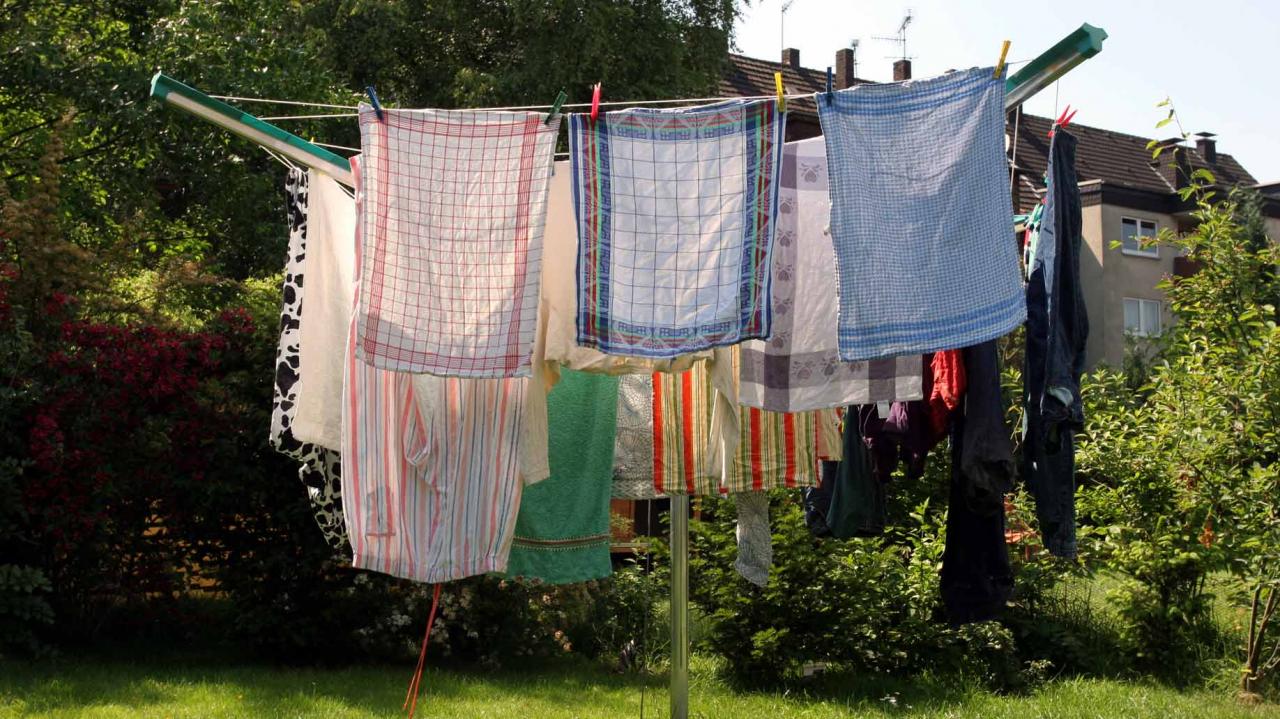 secado de ropa al aire libre