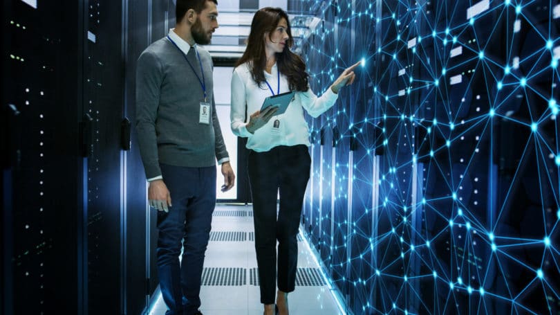 Centro de trabajo de IT del ingeniero de datos