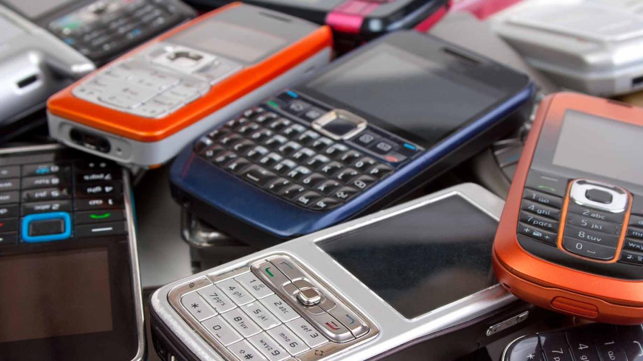 teléfonos celulares viejos