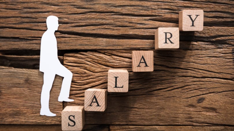 Salario Empresario Subiendo Pasos Mayores Ingresos