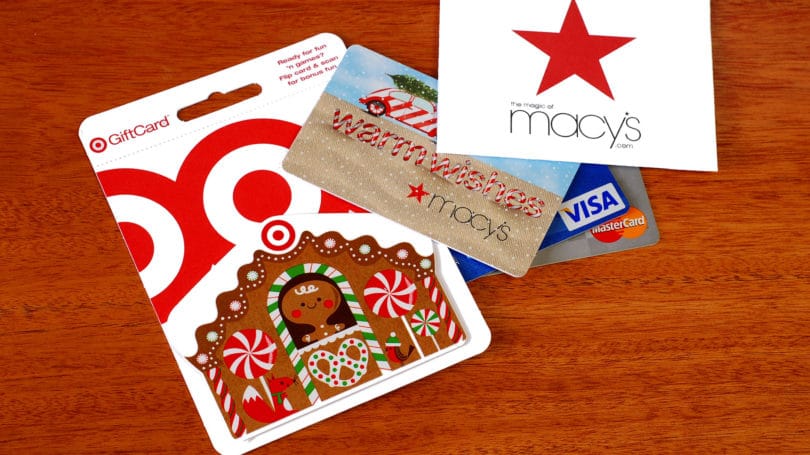 Almacenar tarjetas de regalo
