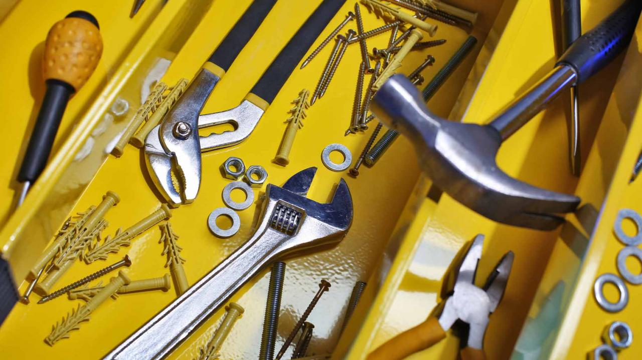 caja de herramientas abierta