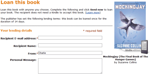 libro de préstamos de Amazon