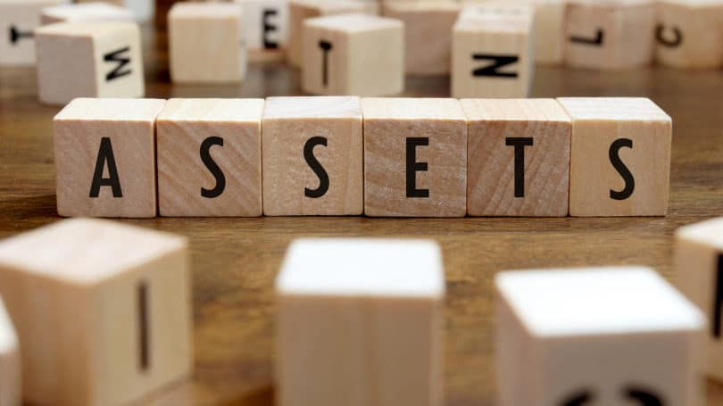 Activos Bloques de madera Letras