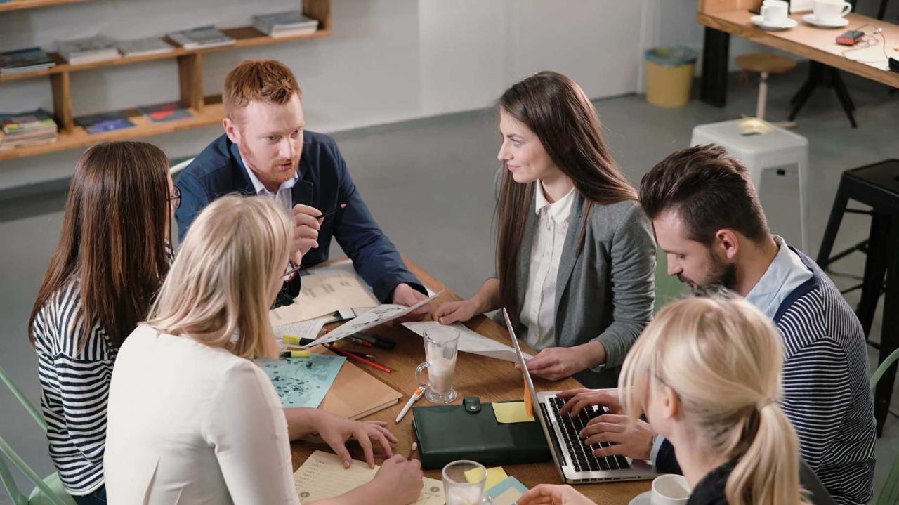 reunión del equipo de negocios