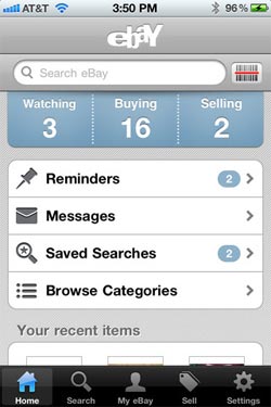 aplicación para iphone de ebay